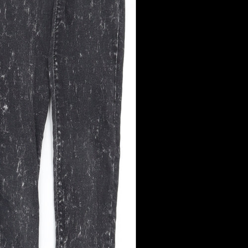 Divided by H&M Womens Black  Denim Straight Jeans Size 8 L30 in