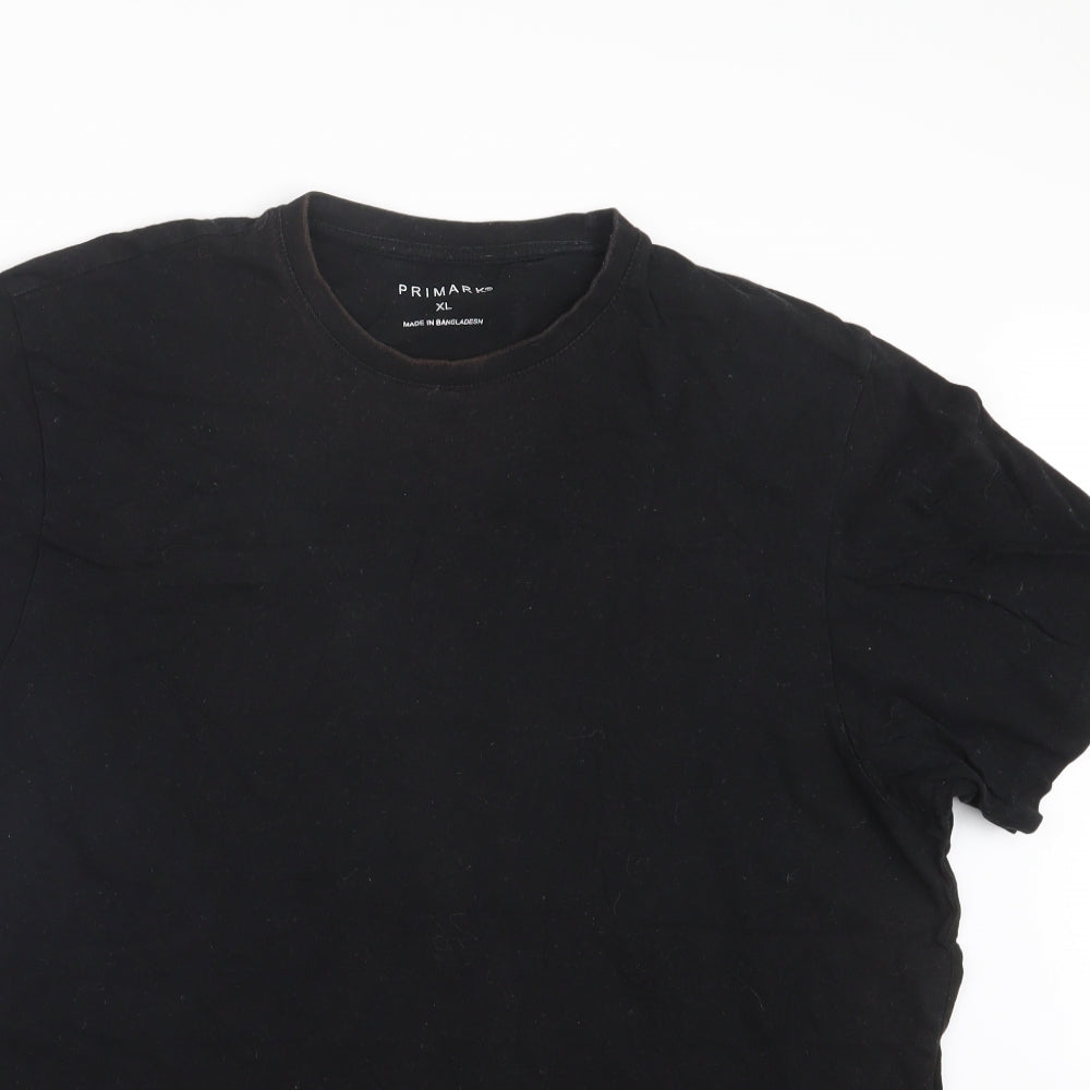Primark Mens Black    T-Shirt Size XL