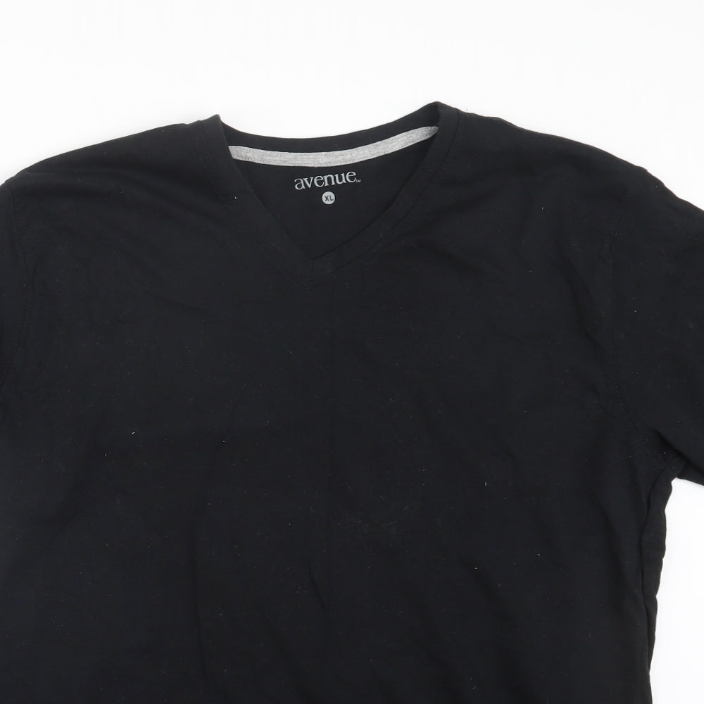 Avenue Mens Black    T-Shirt Size XL