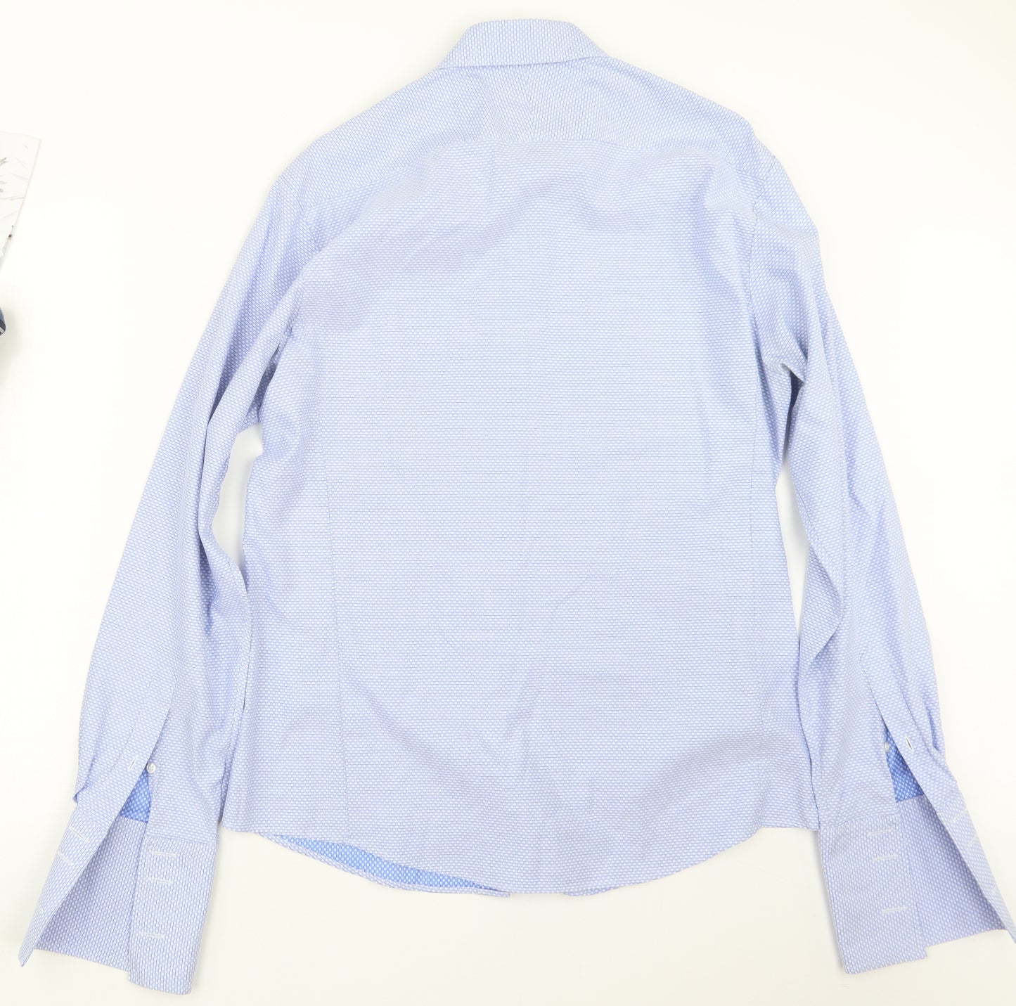 PINK Mens Blue    Dress Shirt Size 16.5