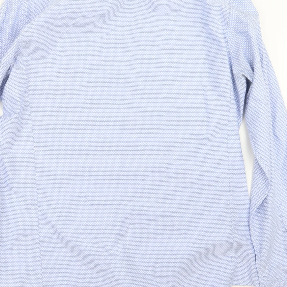 PINK Mens Blue    Dress Shirt Size 16.5