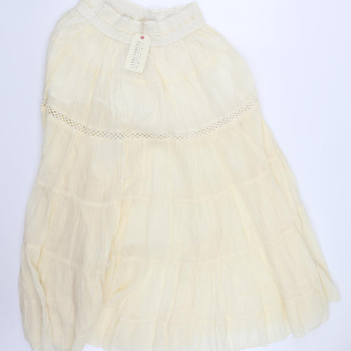 Laraethnics Womens Ivory   Maxi Skirt One Size