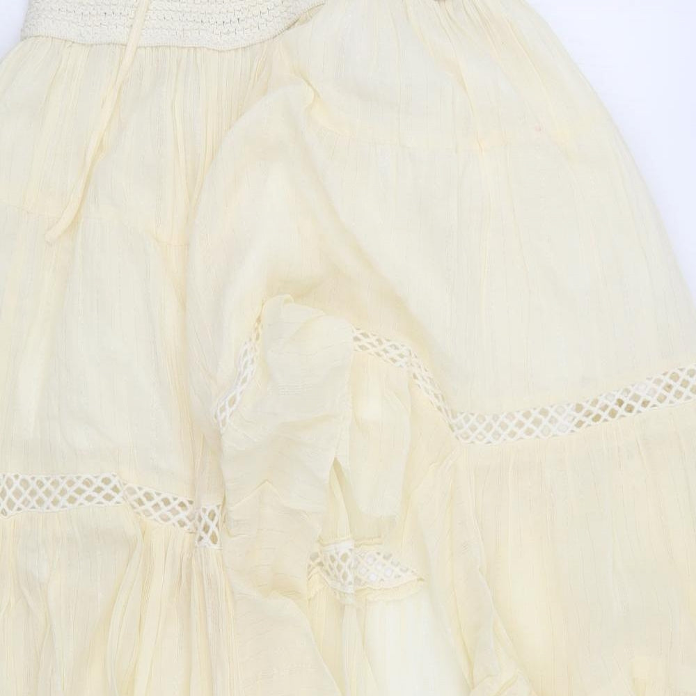 Laraethnics Womens Ivory   Maxi Skirt One Size