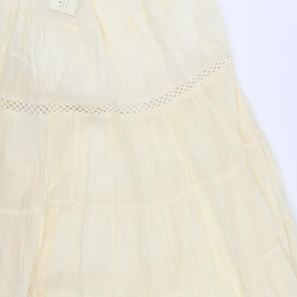 Laraethnics Womens Ivory   Maxi Skirt One Size
