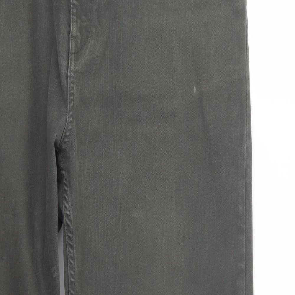 Blue Harbour Mens Green  Denim Straight Jeans Size 37 in L29 in