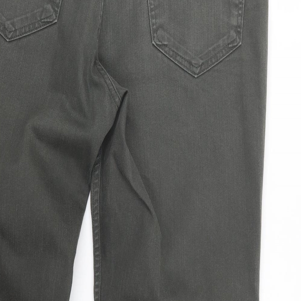 Blue Harbour Mens Green  Denim Straight Jeans Size 37 in L29 in