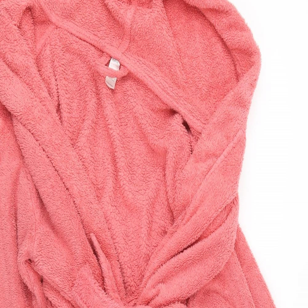 George Womens Pink Geometric  Top Robe Size L