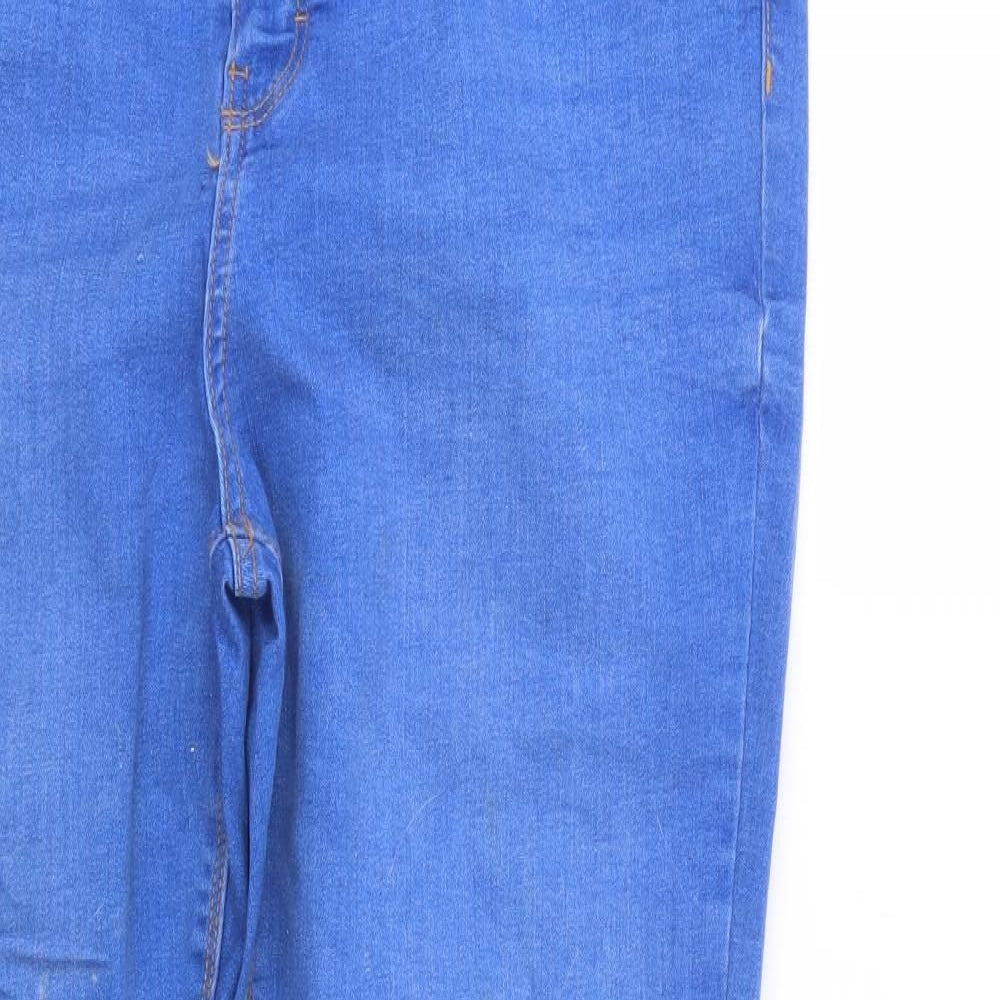 Denim Co. Womens Blue  Denim Straight Jeans Size 18 L29.5 in