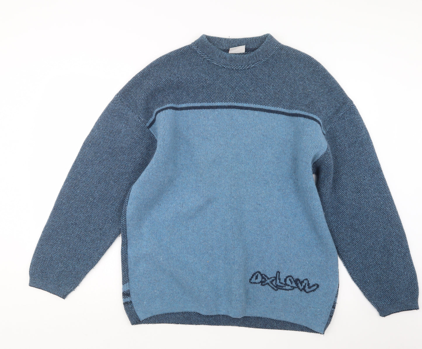 Oxbow Mens Blue  Knit Pullover Jumper Size M