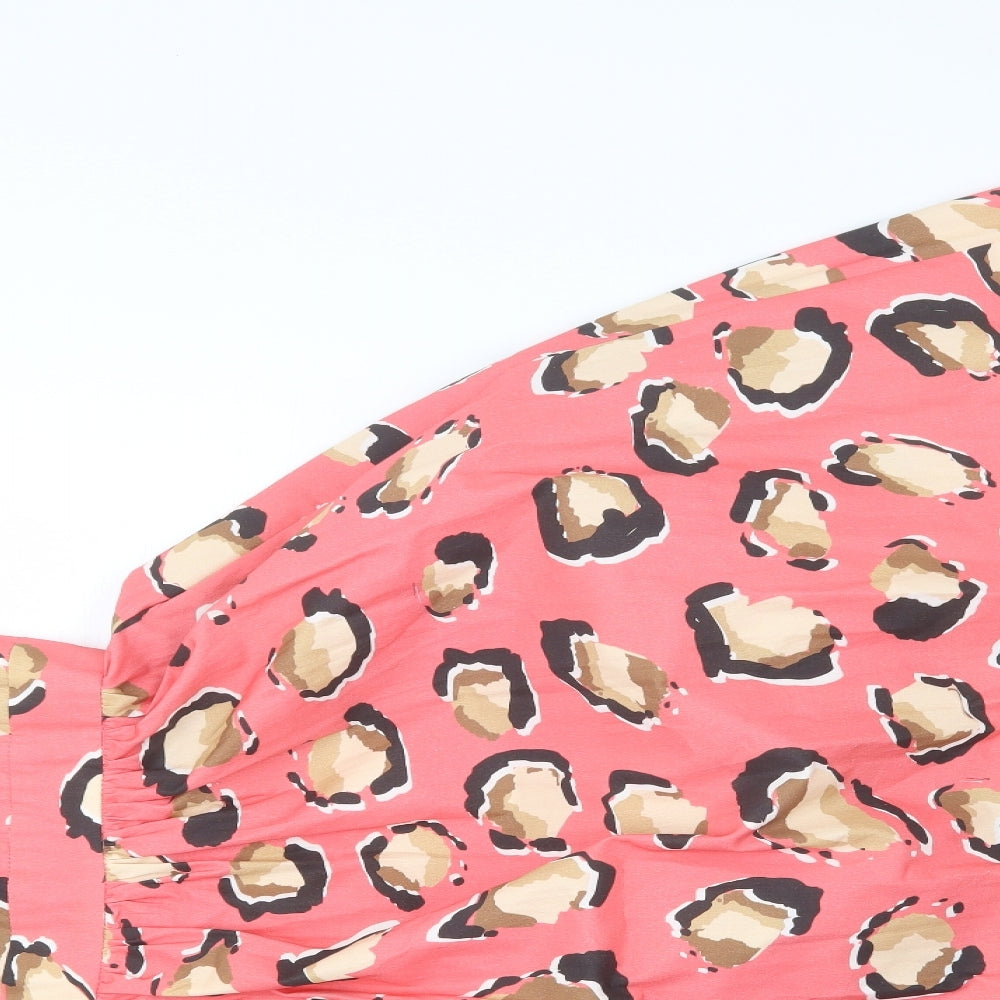 Never Fully Dressed Womens Pink Geometric  Maxi  Size 12