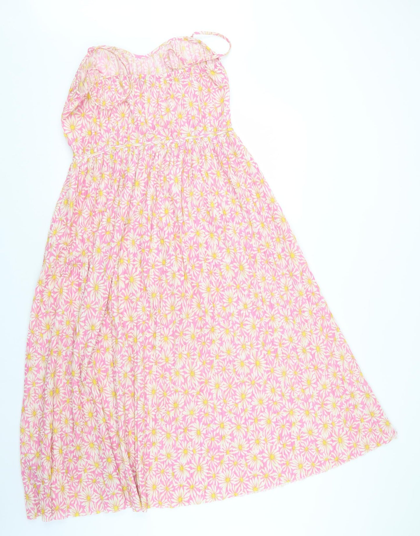 Zara Womens Pink Floral  T-Shirt Dress  Size M