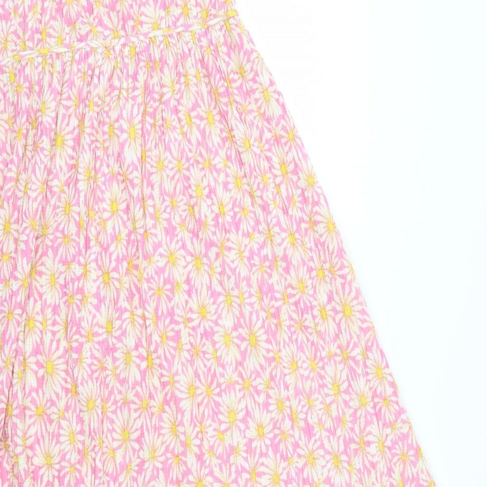 Zara Womens Pink Floral  T-Shirt Dress  Size M