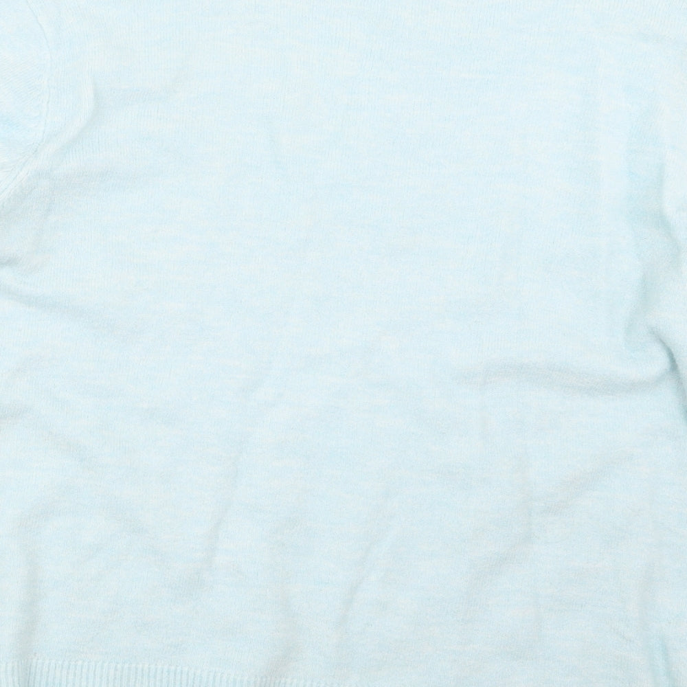 M&Co Womens Blue  Knit Pullover Jumper Size 16