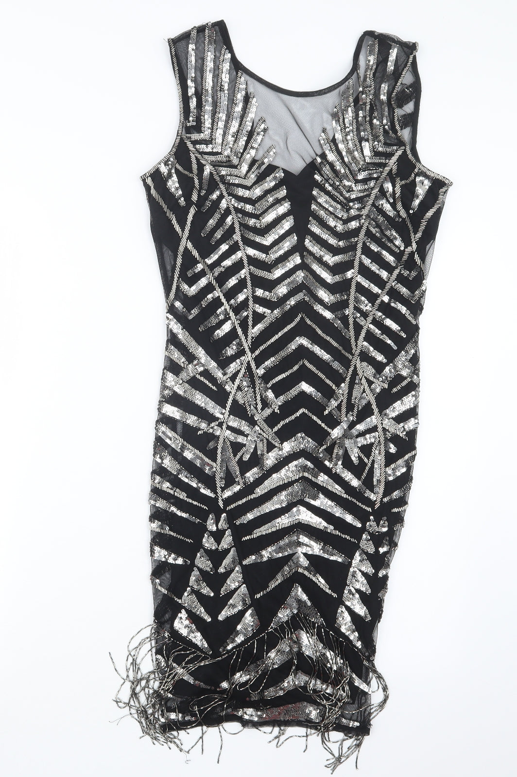 Alesha Dixon Womens Black   T-Shirt Dress  Size 10