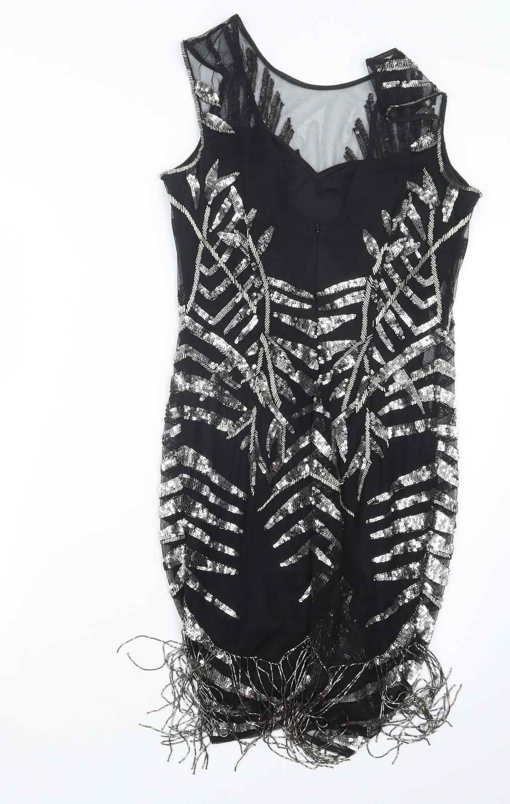 Alesha Dixon Womens Black   T-Shirt Dress  Size 10