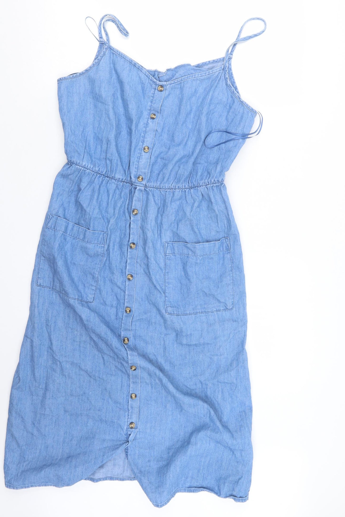 Papaya Womens Blue   T-Shirt Dress  Size 12