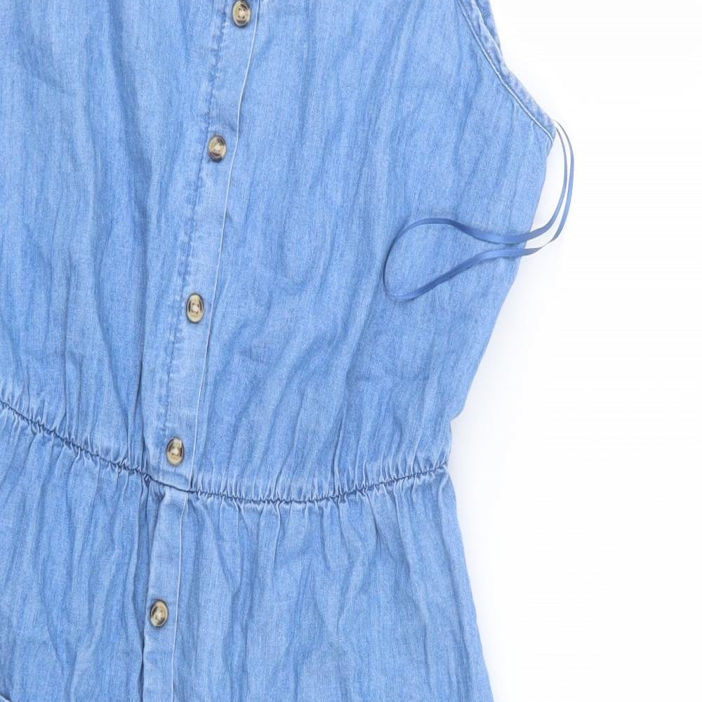 Papaya Womens Blue   T-Shirt Dress  Size 12