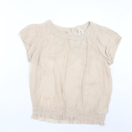 NEXT Womens Beige   Basic Blouse Size 10