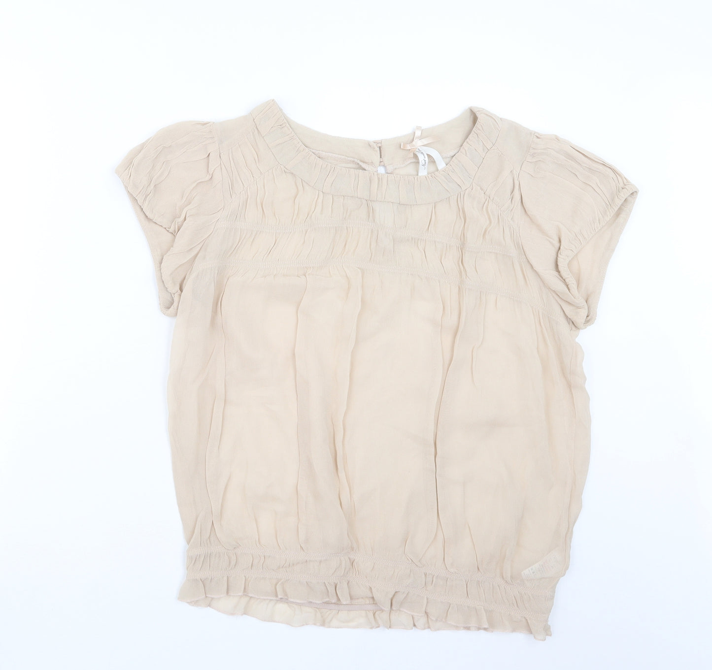 NEXT Womens Beige   Basic Blouse Size 10