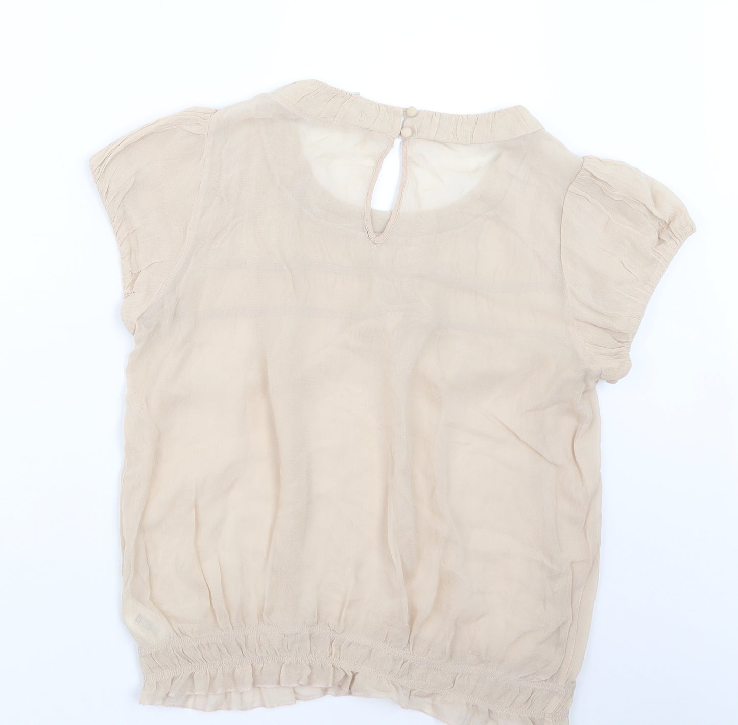 NEXT Womens Beige   Basic Blouse Size 10