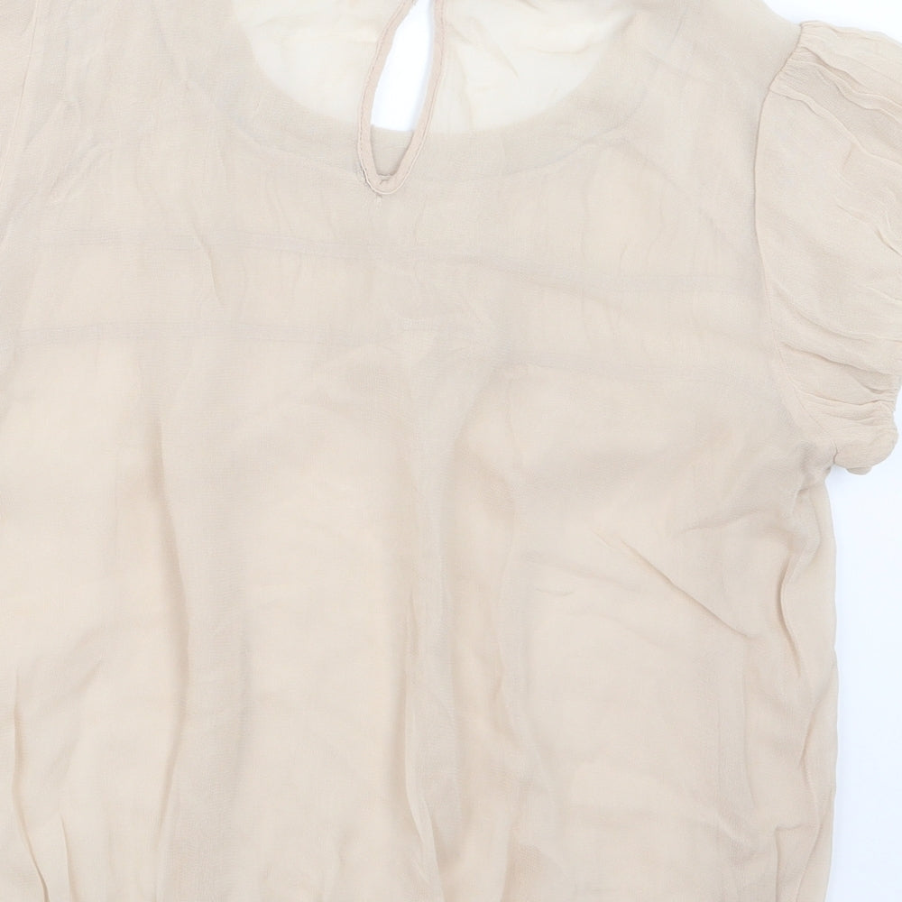 NEXT Womens Beige   Basic Blouse Size 10