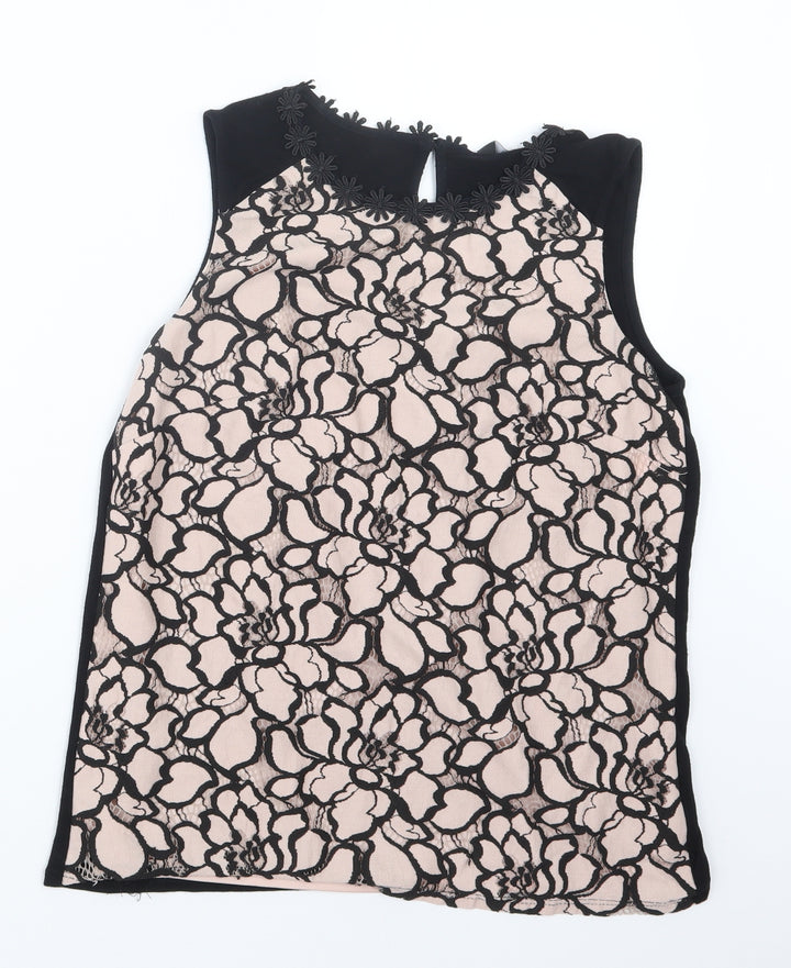 F&F Womens Black Basic Blouse Size 8
