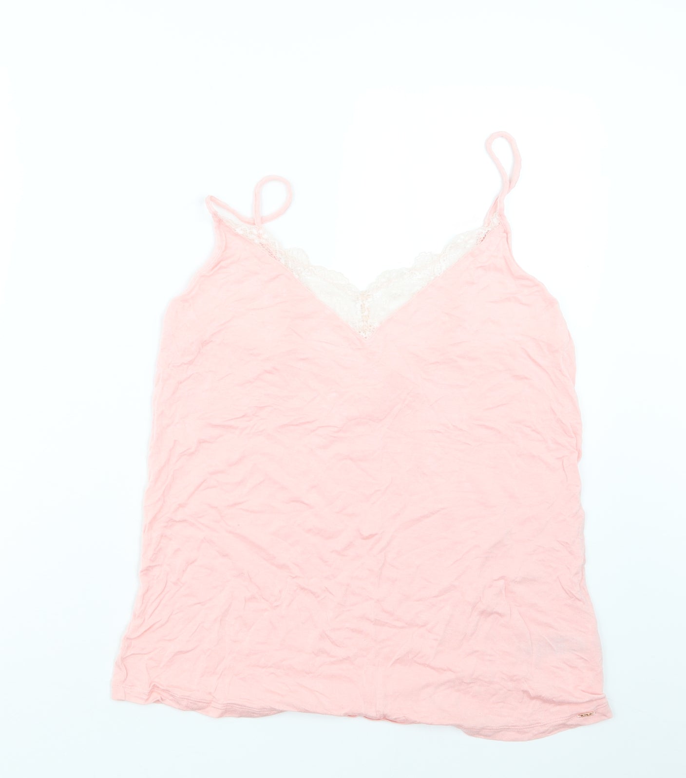 F&F Womens Pink Geometric  Top Pyjama Set Size 8