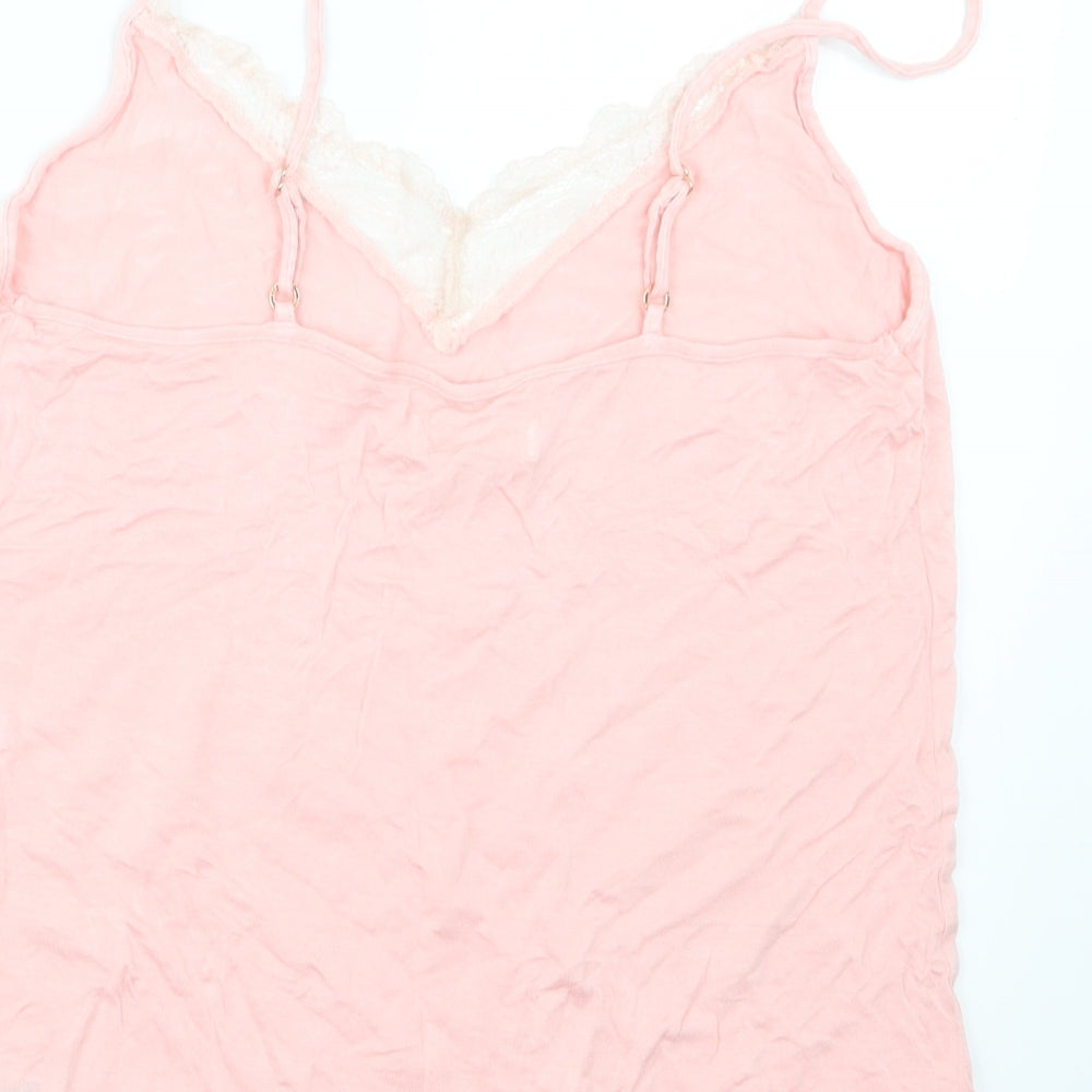 F&F Womens Pink Geometric  Top Pyjama Set Size 8