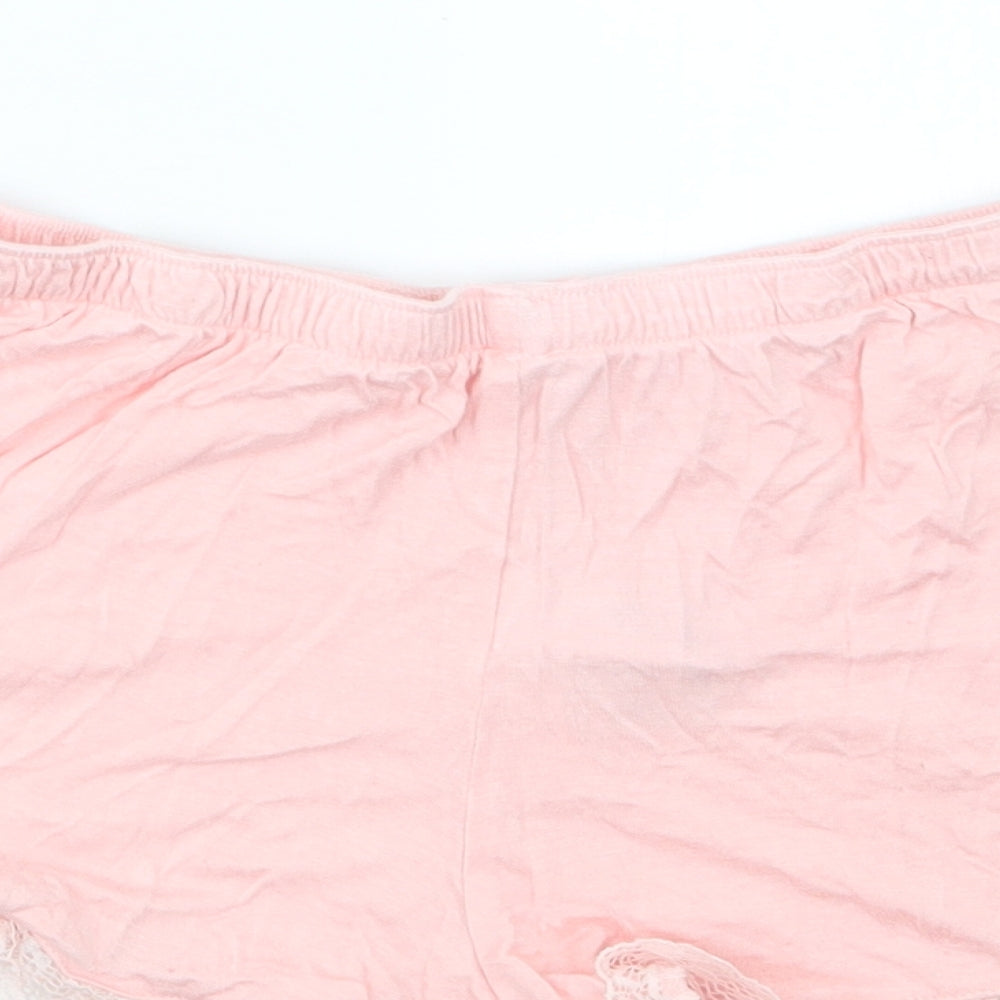 F&F Womens Pink Geometric  Capri Pyjama Set Size 8