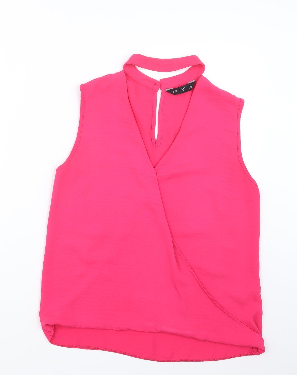 F&F Womens Pink   Basic Blouse Size 8
