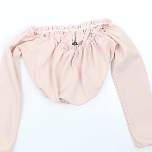 New Look Womens Pink   Cropped T-Shirt Size 6