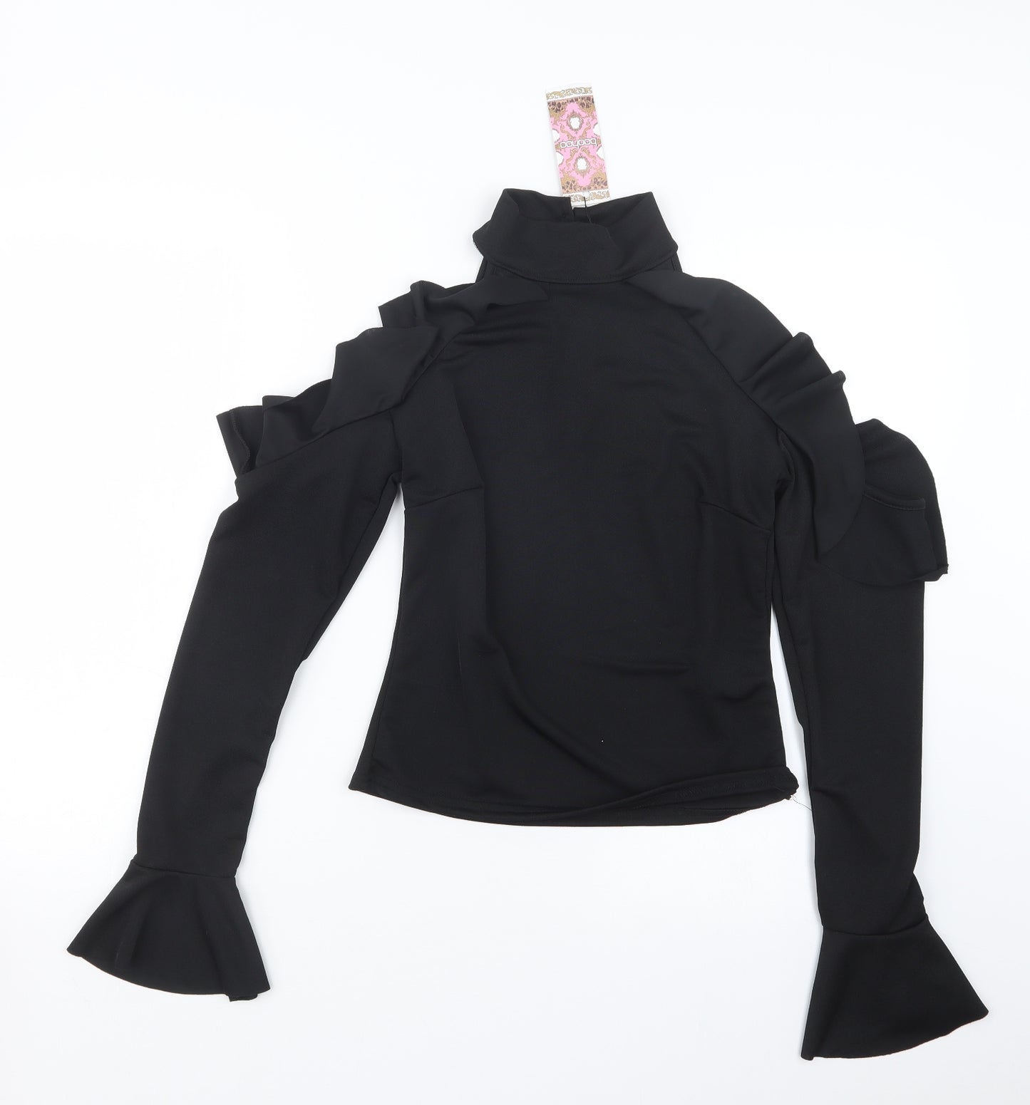 Boohoo Womens Black   Basic Blouse Size 10