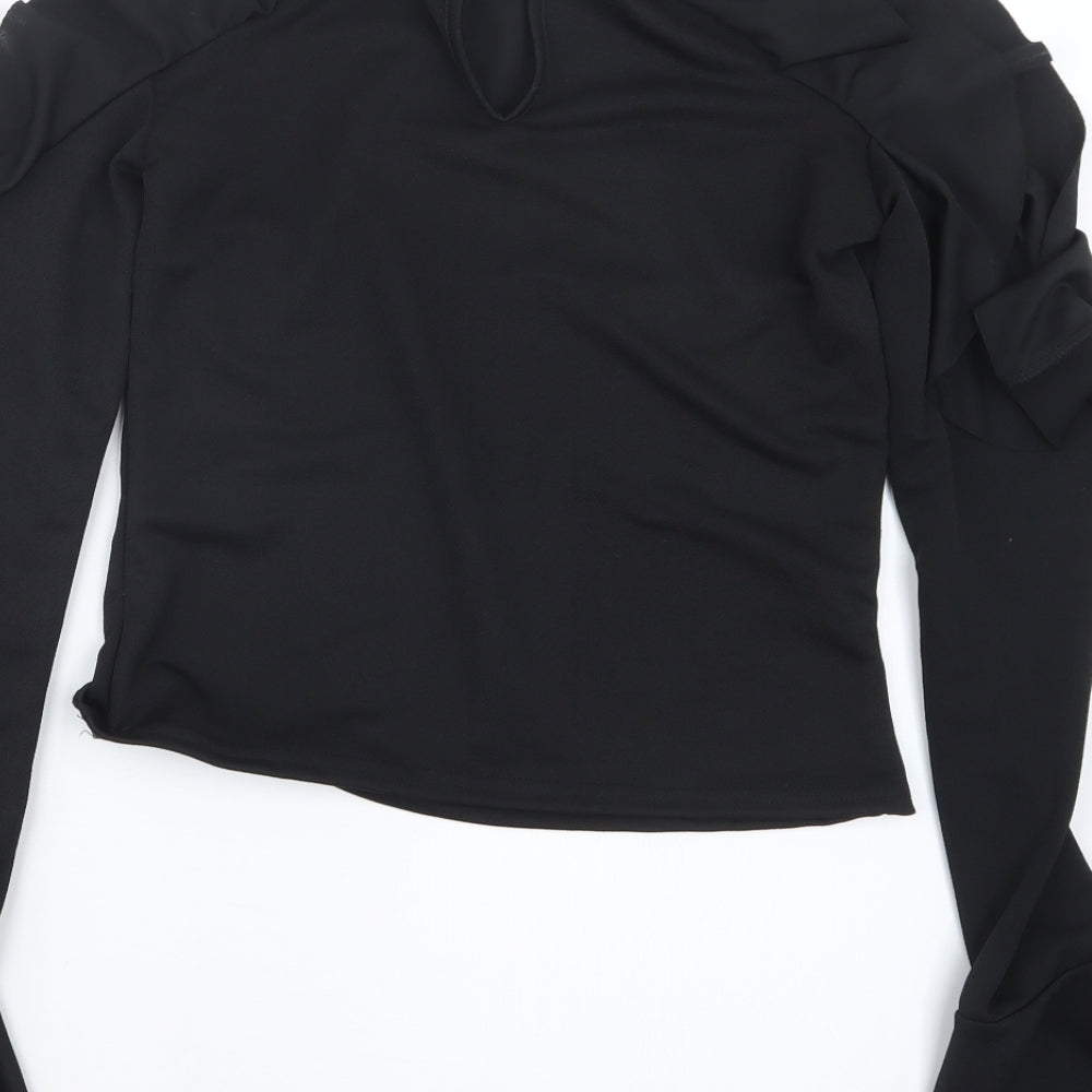 Boohoo Womens Black   Basic Blouse Size 10