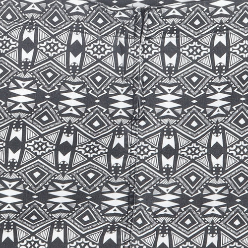 Divided by H&M Womens Black Geometric  Straight & Pencil Skirt Size 8