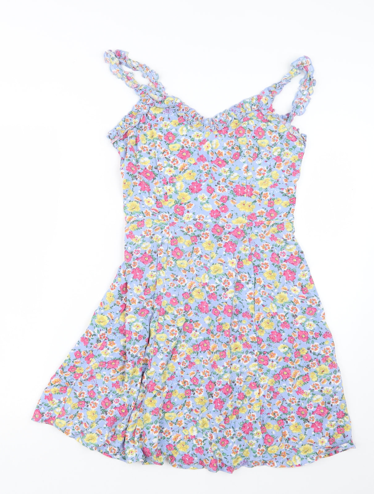 Boohoo Womens Purple Floral  Mini  Size 10