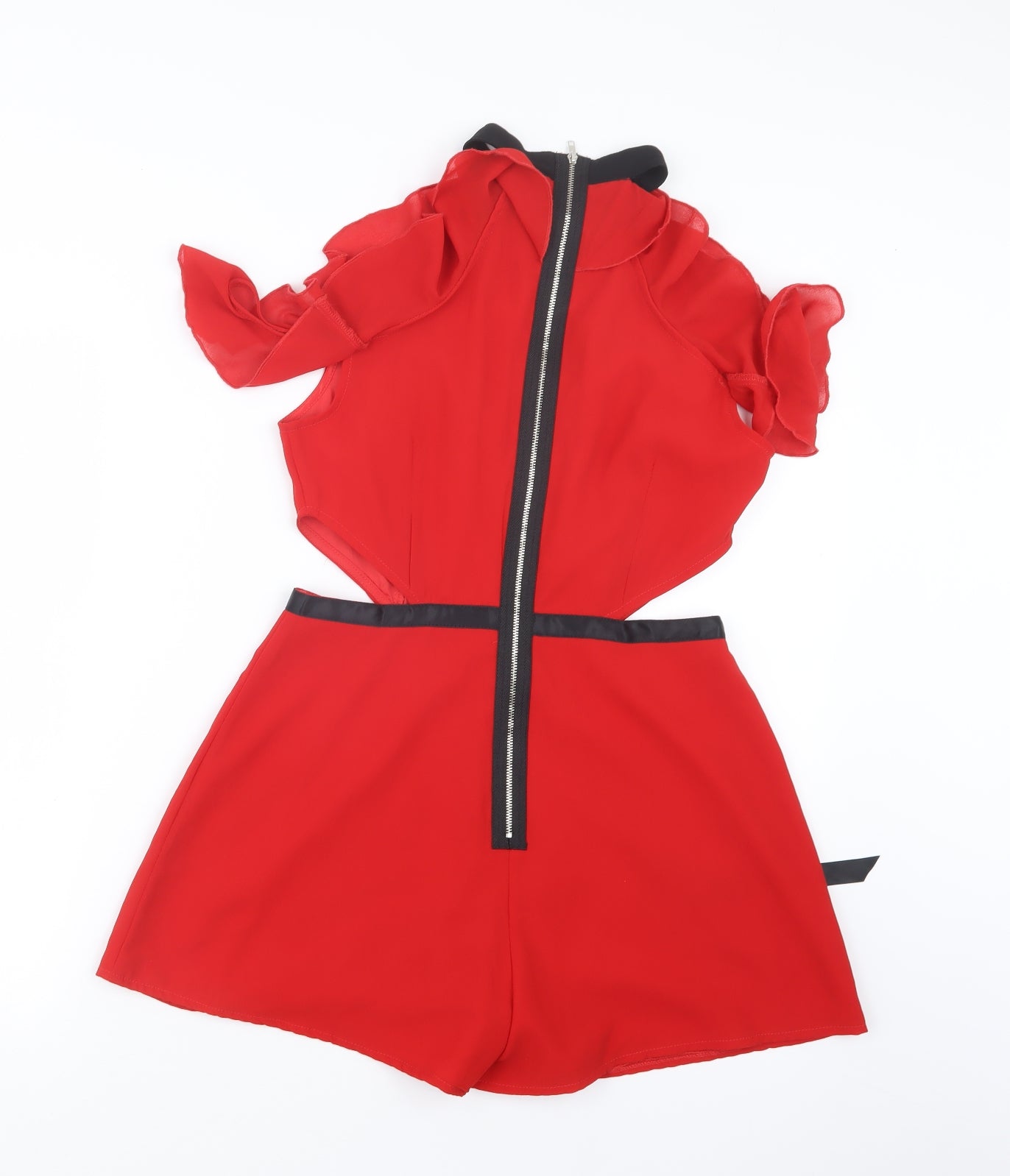 PRETTYLITTLETHING Womens Red   Playsuit One-Piece Size 6