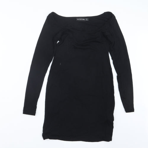 PRETTYLITTLETHING Womens Black   Basic T-Shirt Size 6