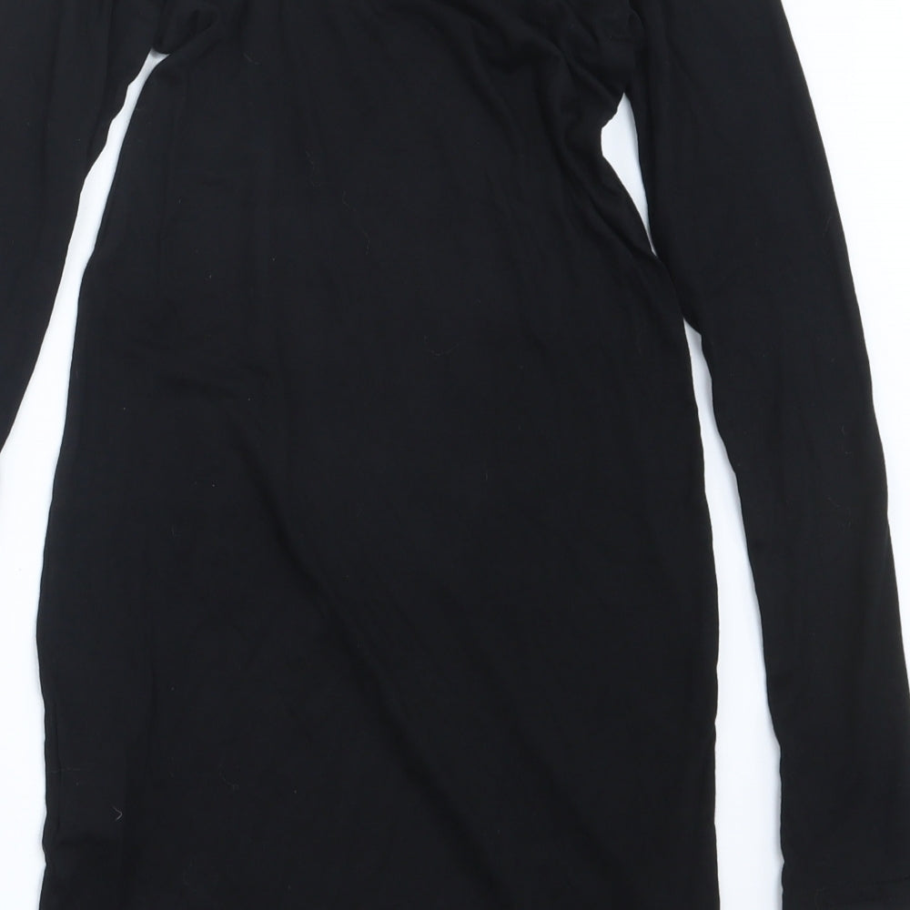 PRETTYLITTLETHING Womens Black   Basic T-Shirt Size 6