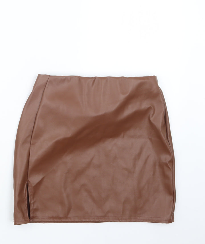 Rebellious Womens Brown Straight & Pencil Skirt Size 8