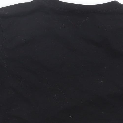 Missguided Womens Black   Cropped T-Shirt Size 8