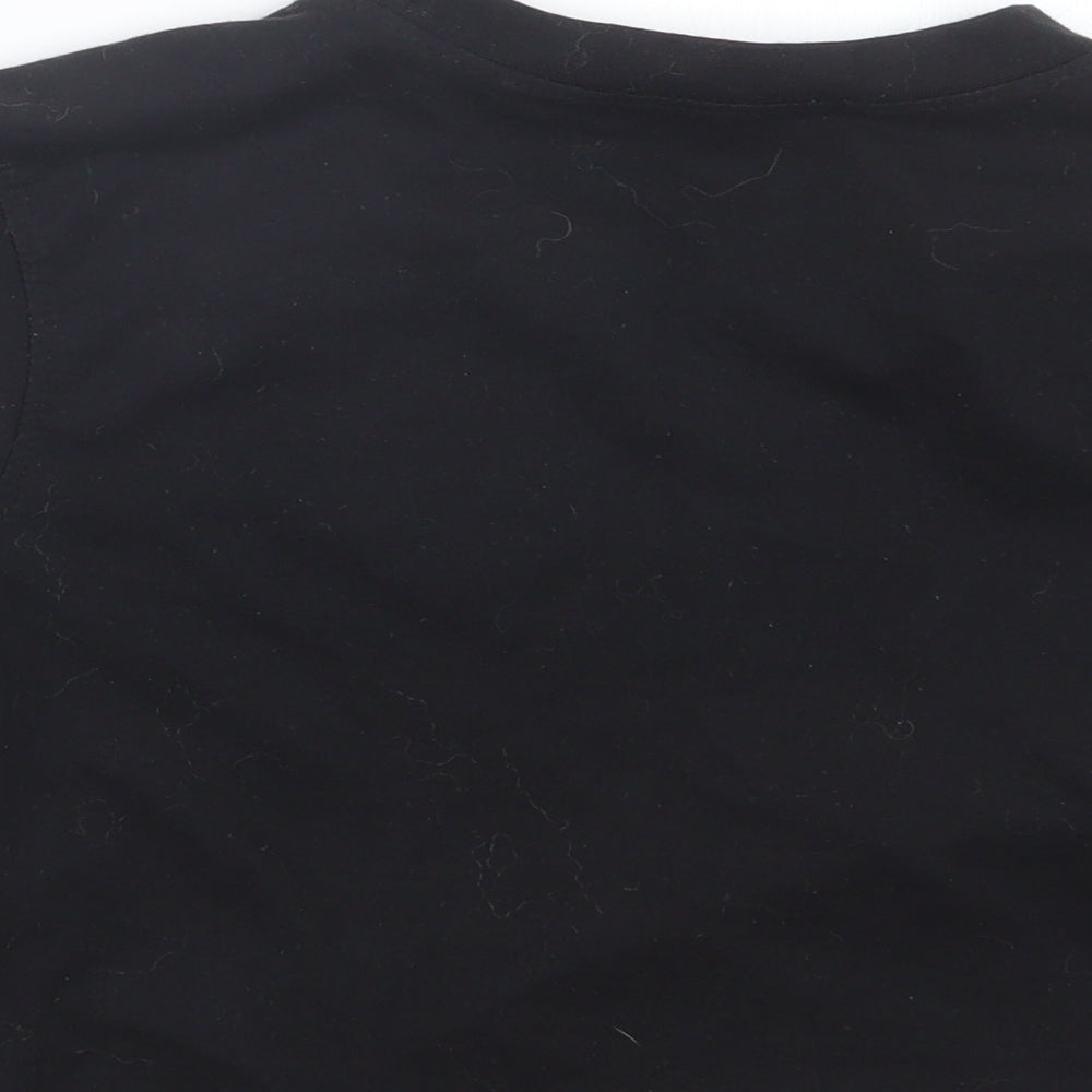 Missguided Womens Black   Cropped T-Shirt Size 8