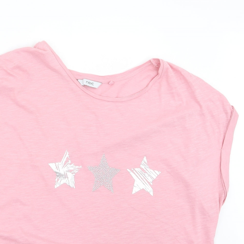 NEXT Womens Pink Geometric  Top Pyjama Top Size 20