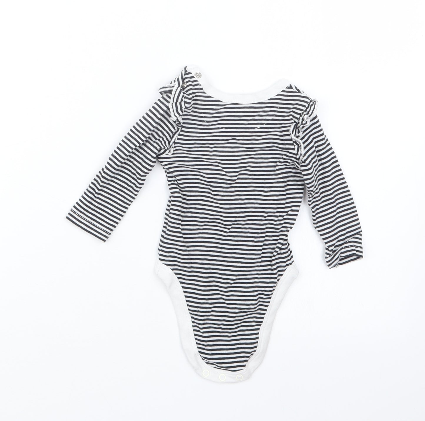 Myleene Klass Girls Black Striped  Babygrow One-Piece Size 3-6 Months