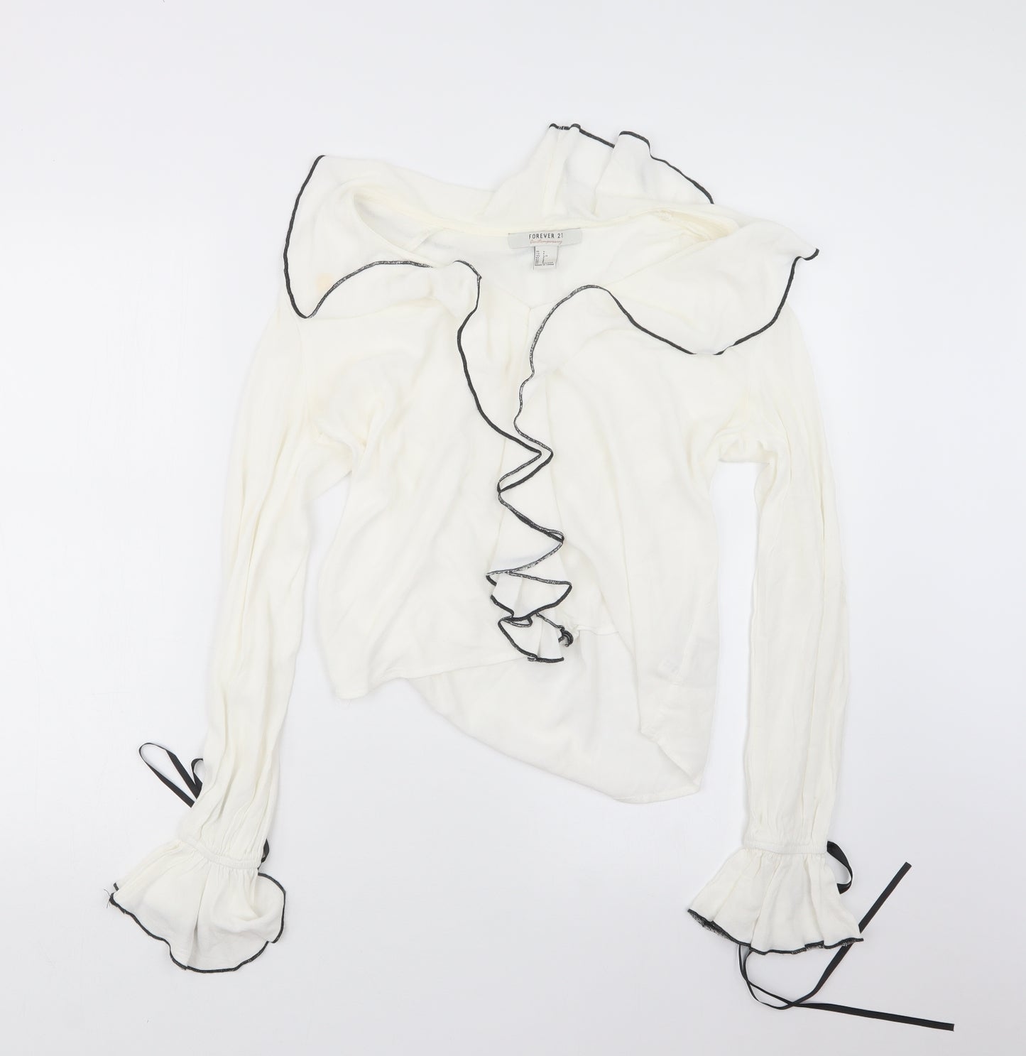 FOREVER 21 Womens Ivory   Basic Blouse Size S