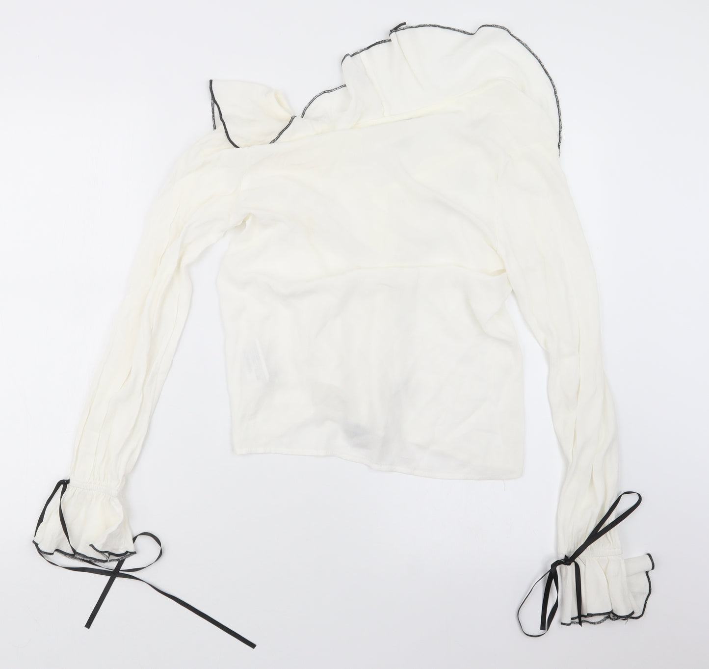 FOREVER 21 Womens Ivory   Basic Blouse Size S