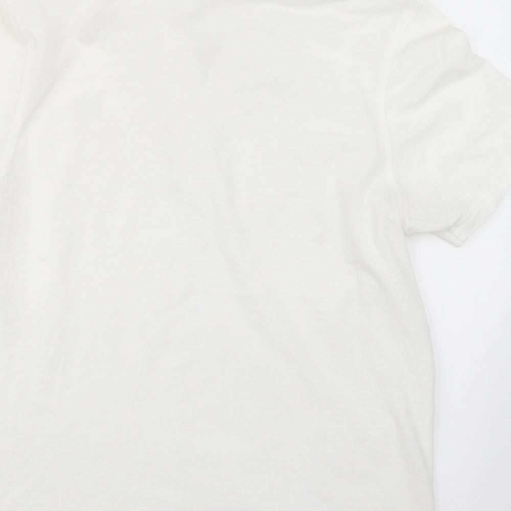 Lacoste Mens White    Polo Size M