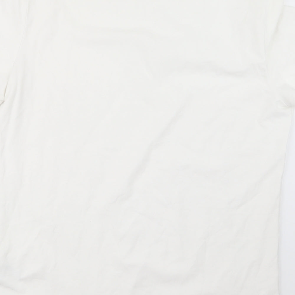 H&M Mens White    T-Shirt Size L