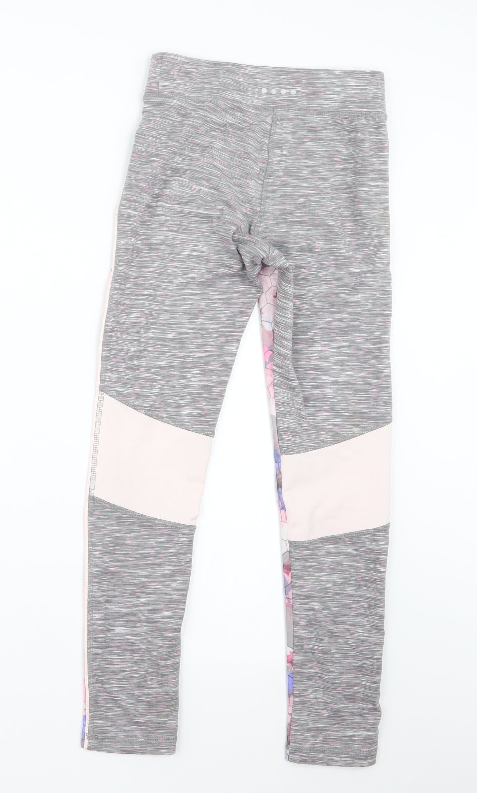 Matalan Girls Grey Geometric  Carrot Trousers Size 10-11 Years