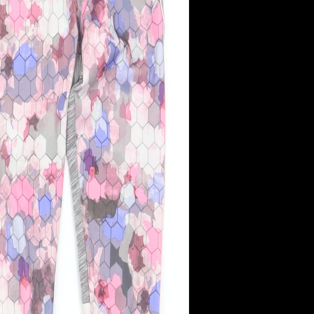 Matalan Girls Grey Geometric  Carrot Trousers Size 10-11 Years