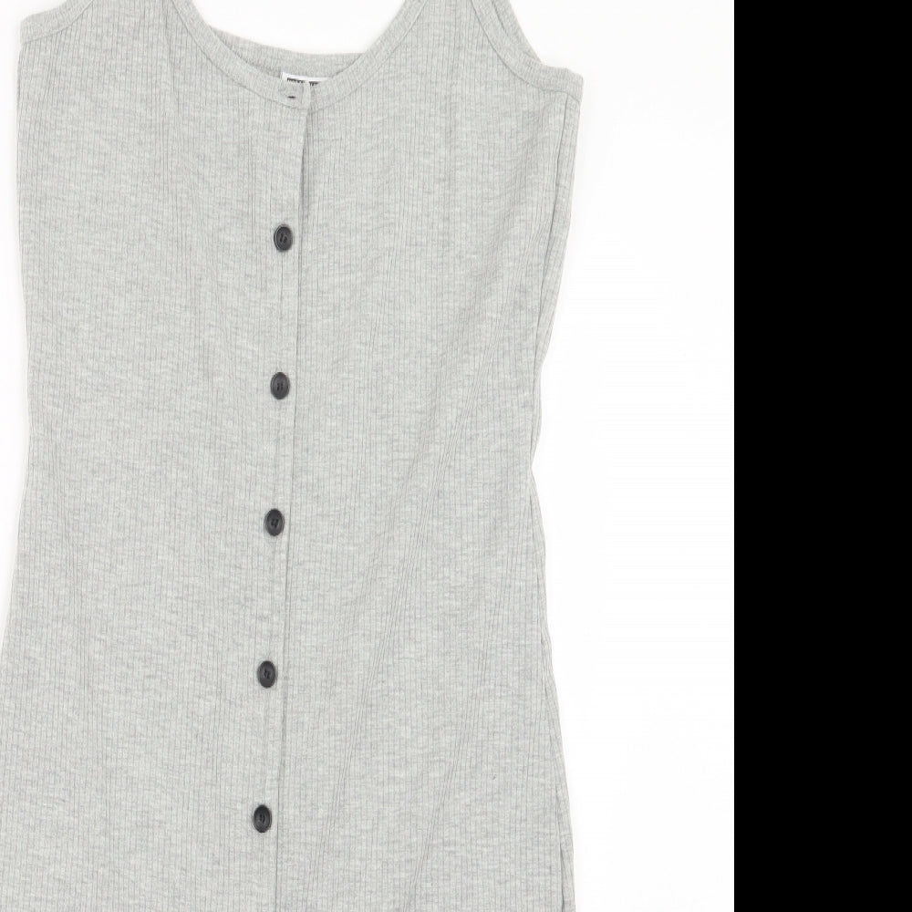 Noisy may Womens Grey   T-Shirt Dress  Size M
